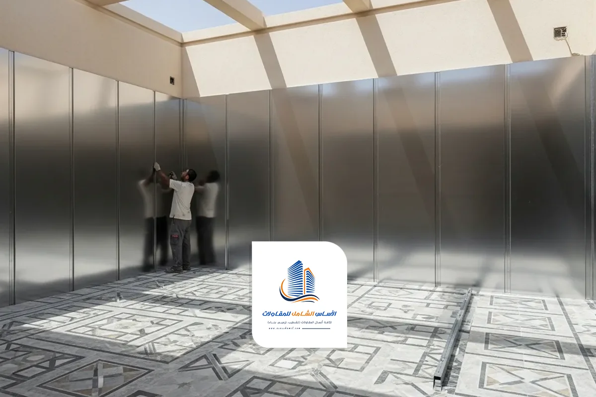 مقاولات الطائف: خدمات تركيب الساندويش بانل وبلاط الحوش بأعلى جودة