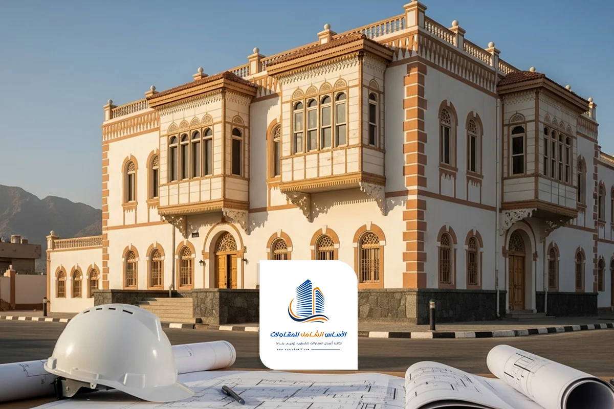 الأساس الشامل للمقاولات كشريك لترميم مبناك بالطائف