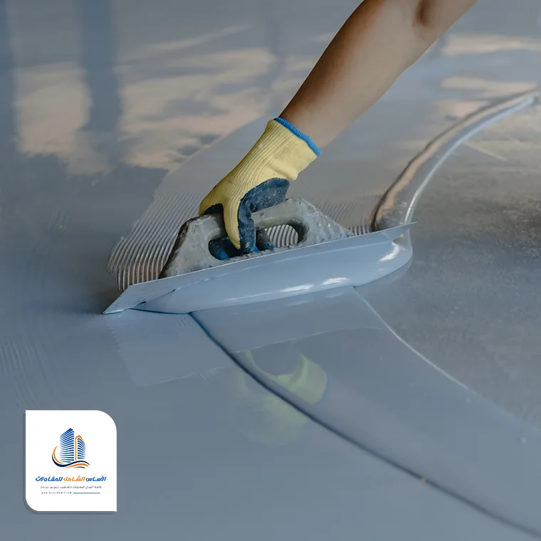 ارضيات ايبوكسي لون رمادي