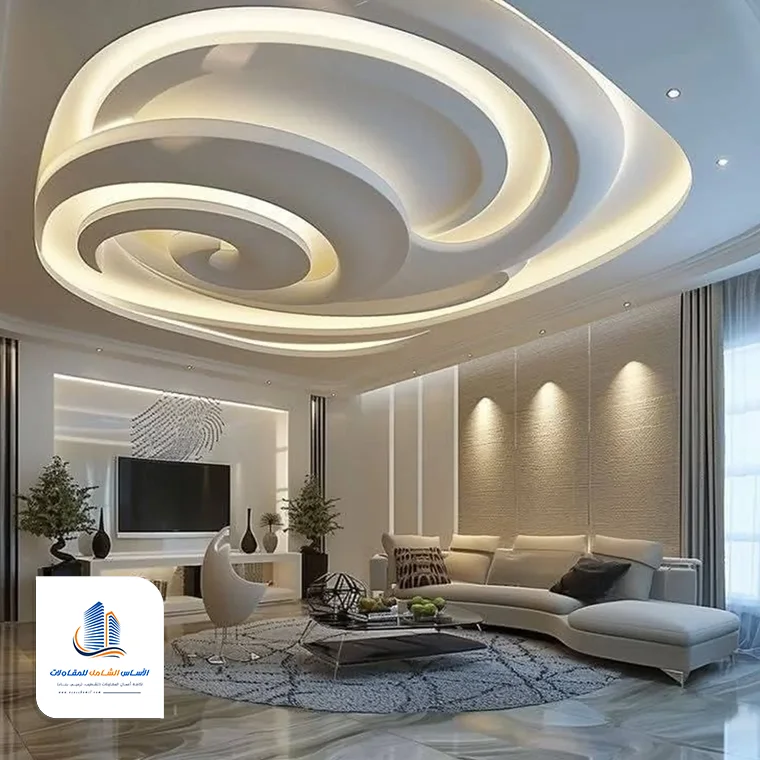 ديكورات أسقف من أعمالنا في الطائف