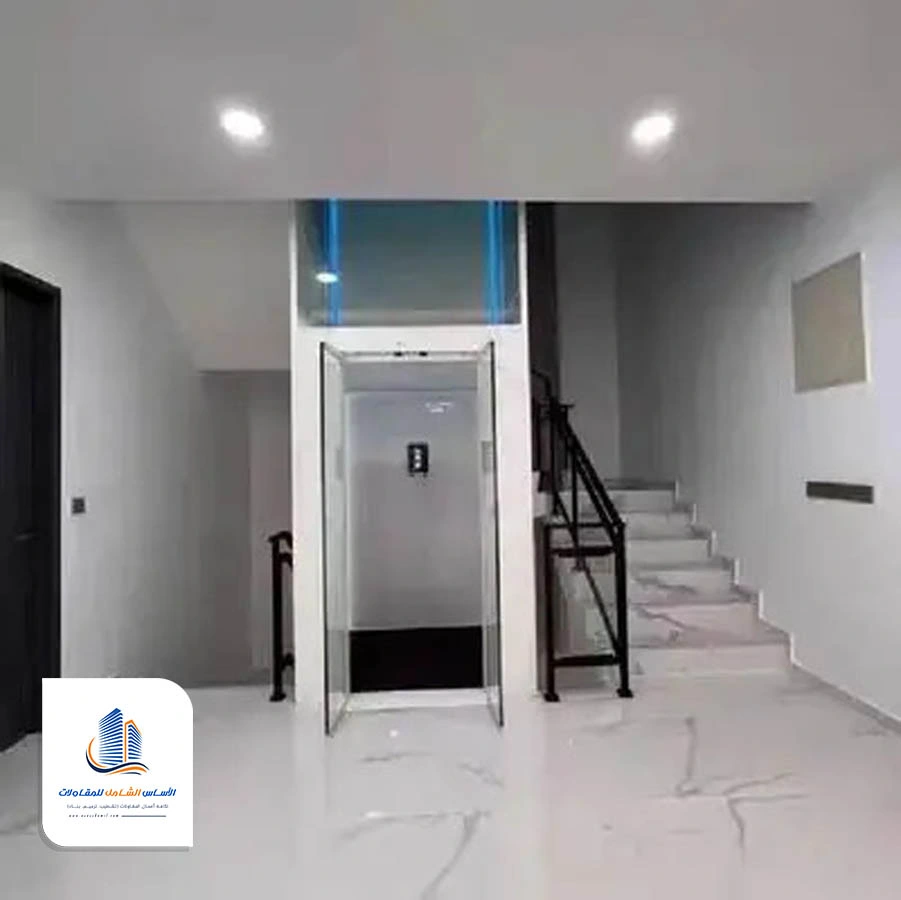 توسعة بيت الدرج للمصعد